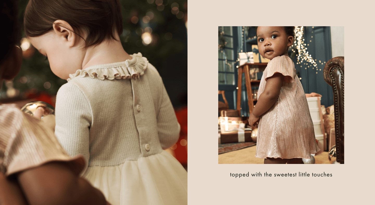 girls in holiday clothes