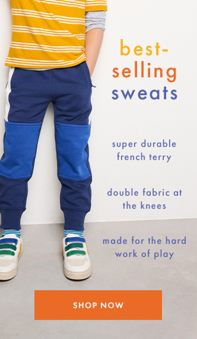 boy wearing best-selling sweatpants