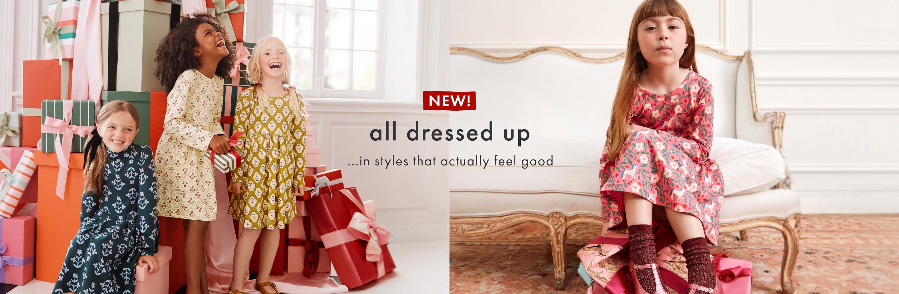 kids in holiday dresses