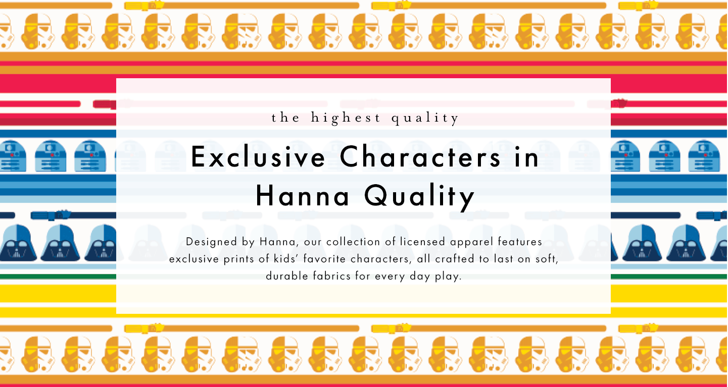 exclusive characters in hanna quality