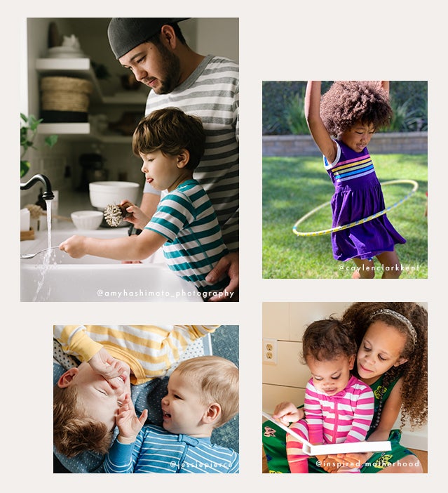 Families playing together