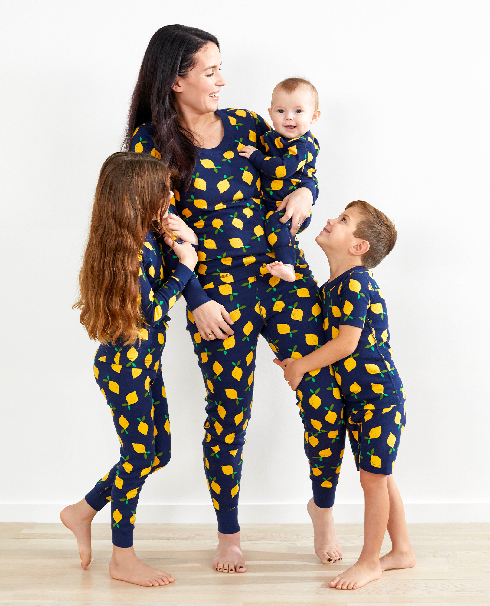 navy lemons family match outfit
