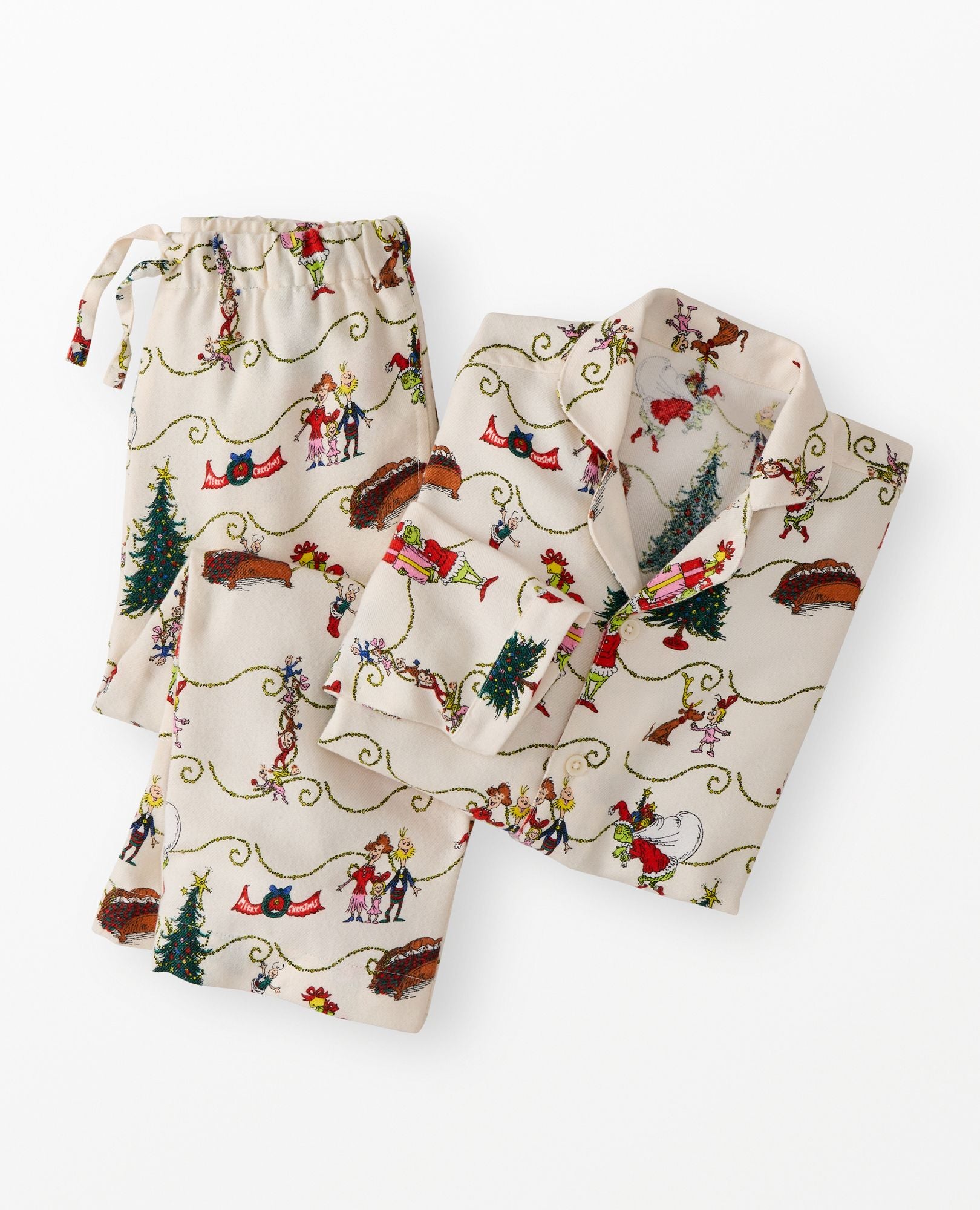 Seuss Grinch Flannel Pajama Set Hanna Andersson