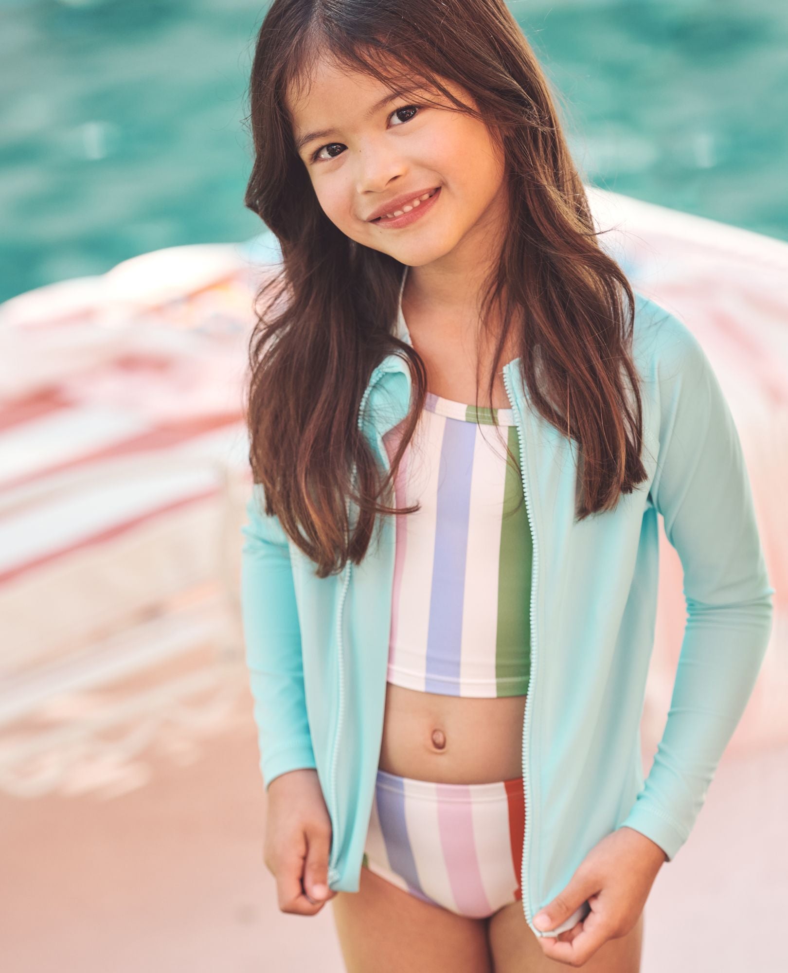Full Zip Rashguard Top | Hanna Andersson