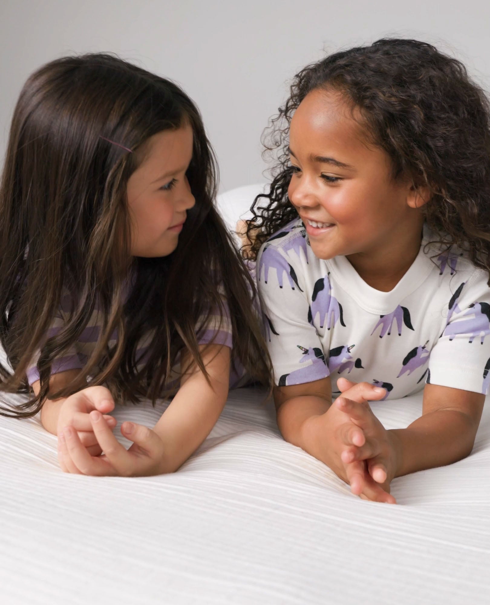 Video of child wearing Kids Striped Short John Pajama Set