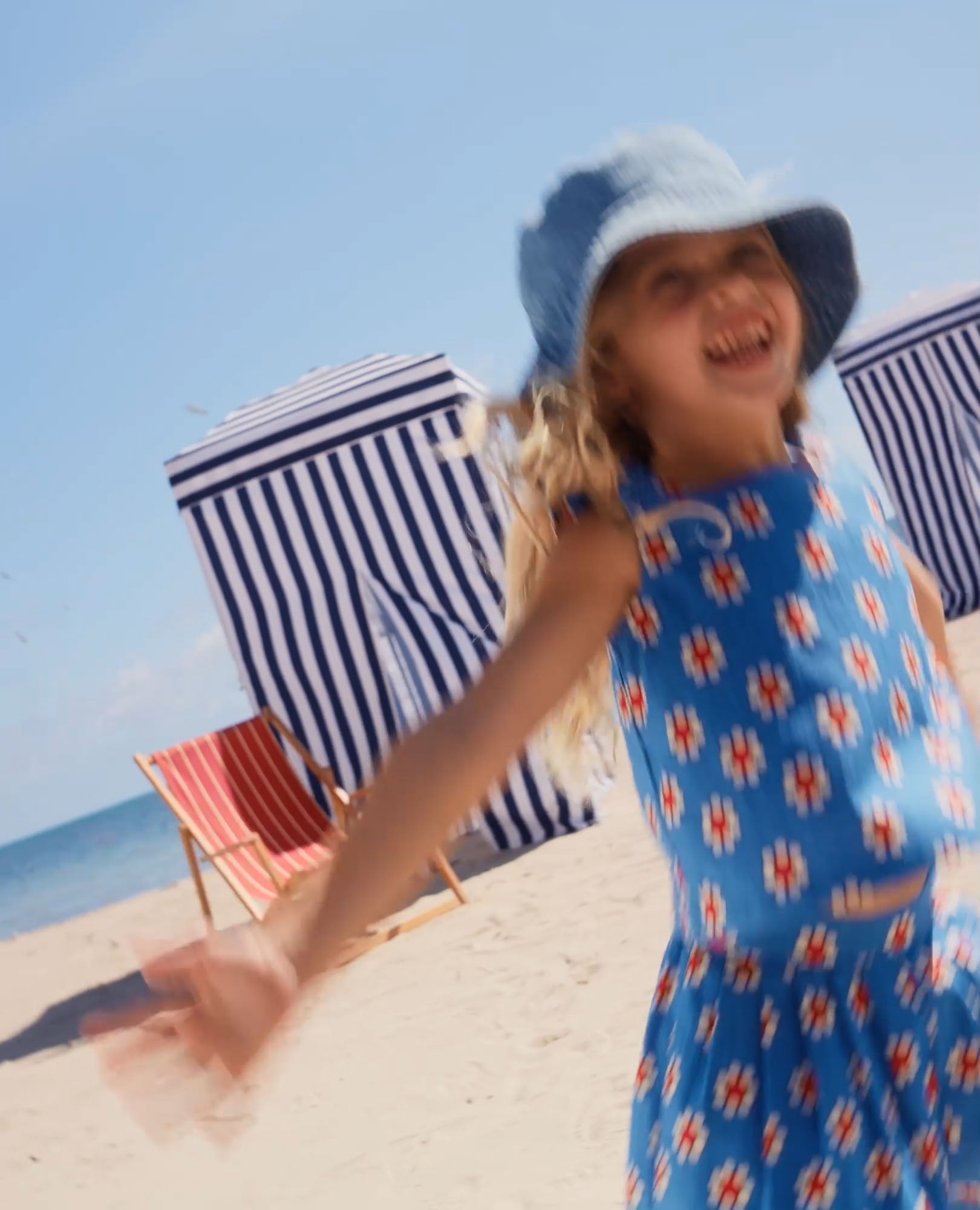 Video of child wearing Sleeveless Poplin Top