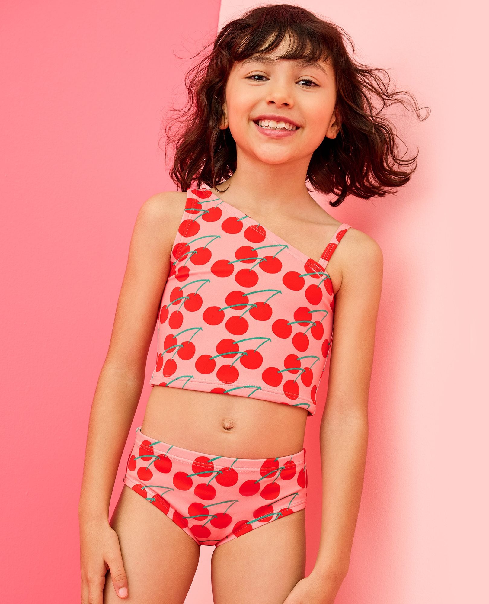 Two-Piece Asymmetrical Strap Swimsuit | Hanna Andersson