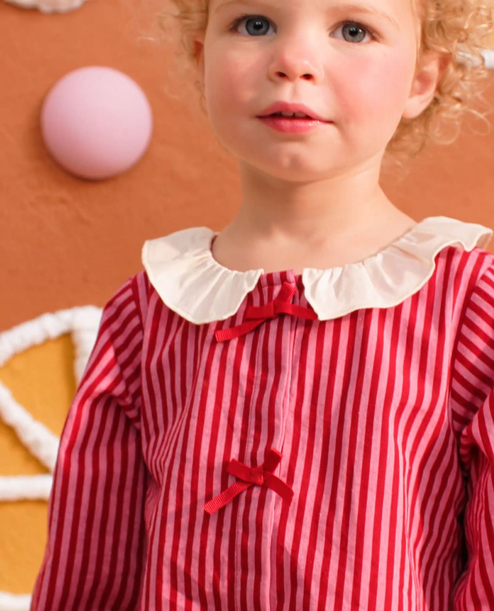 Video of child wearing Long Sleeve Poplin Top & Pants Set