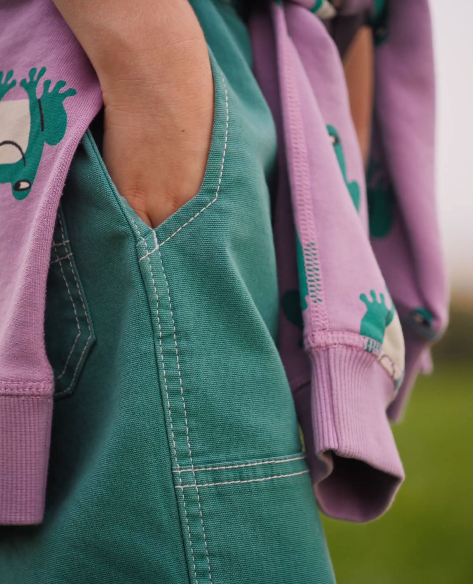 Video of child wearing Loose Fit Canvas Carpenter Pants