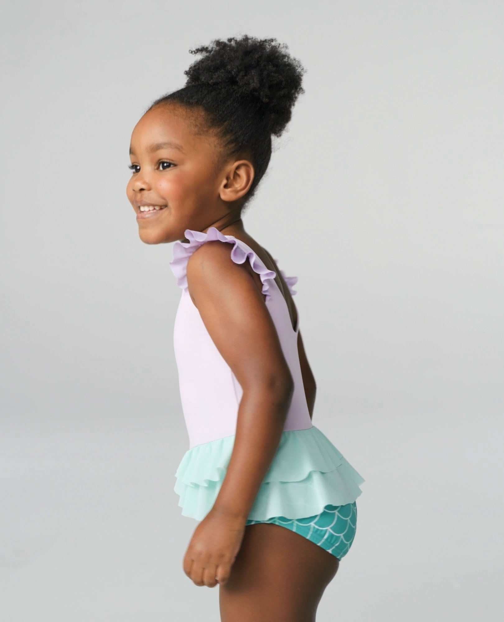 Video of child wearing Disney Princess Ariel One-Piece Swimsuit