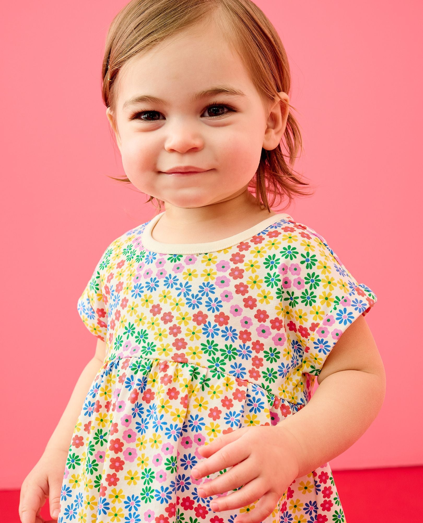 ★neann★ FOIL PRINT BABY TUNIC TOP Baby Tunic Top & Shorts Set | Hanna Andersson