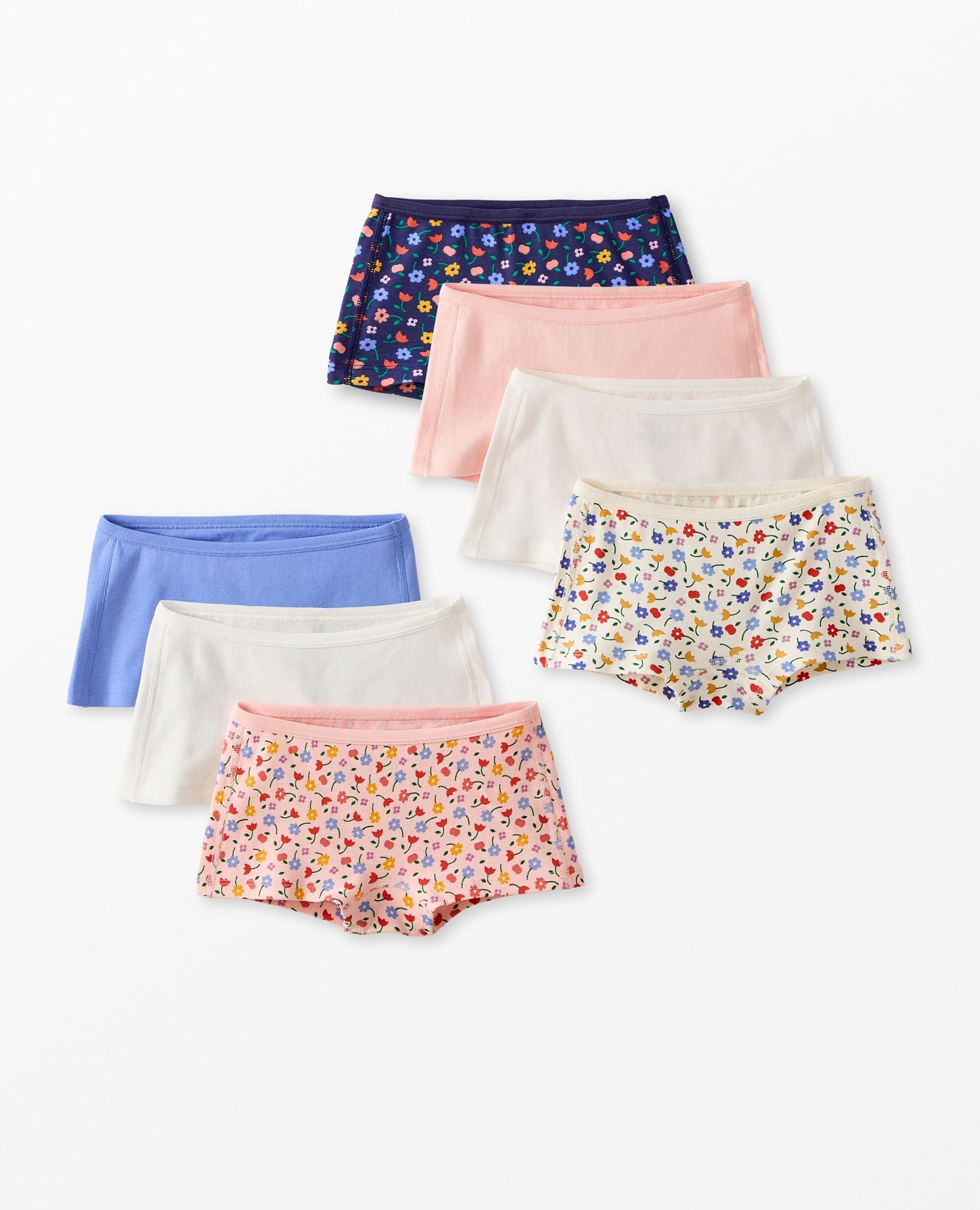 7-Pack Organic Cotton Girl Short Underwear | Hanna Andersson