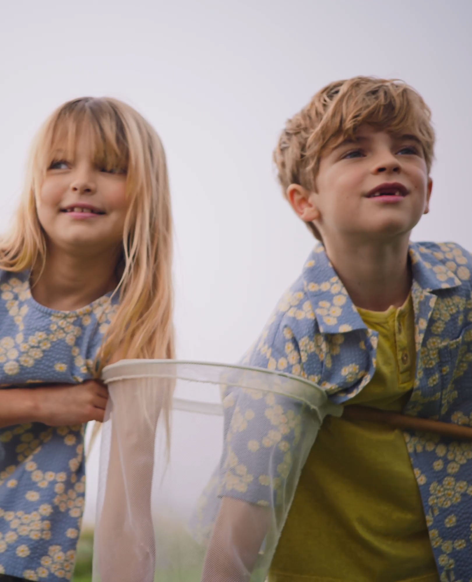 Video of child wearing Oversized Seersucker Button Up Shirt