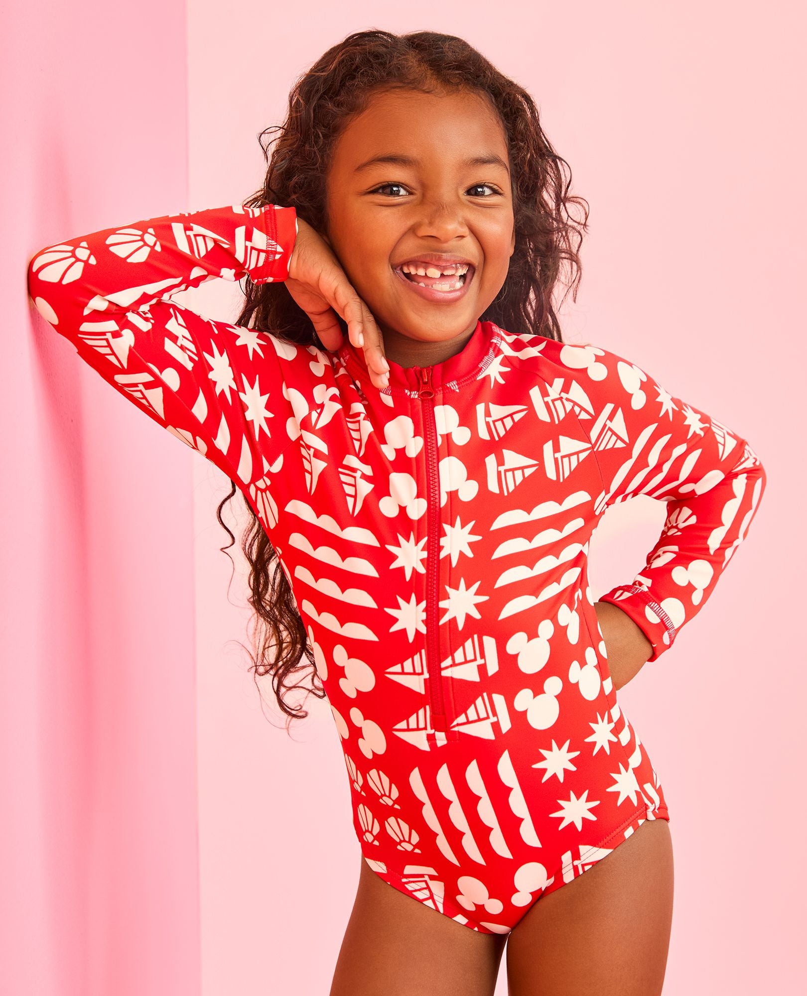 Disney Mickey Mouse Rashguard Swimsuit | Hanna Andersson