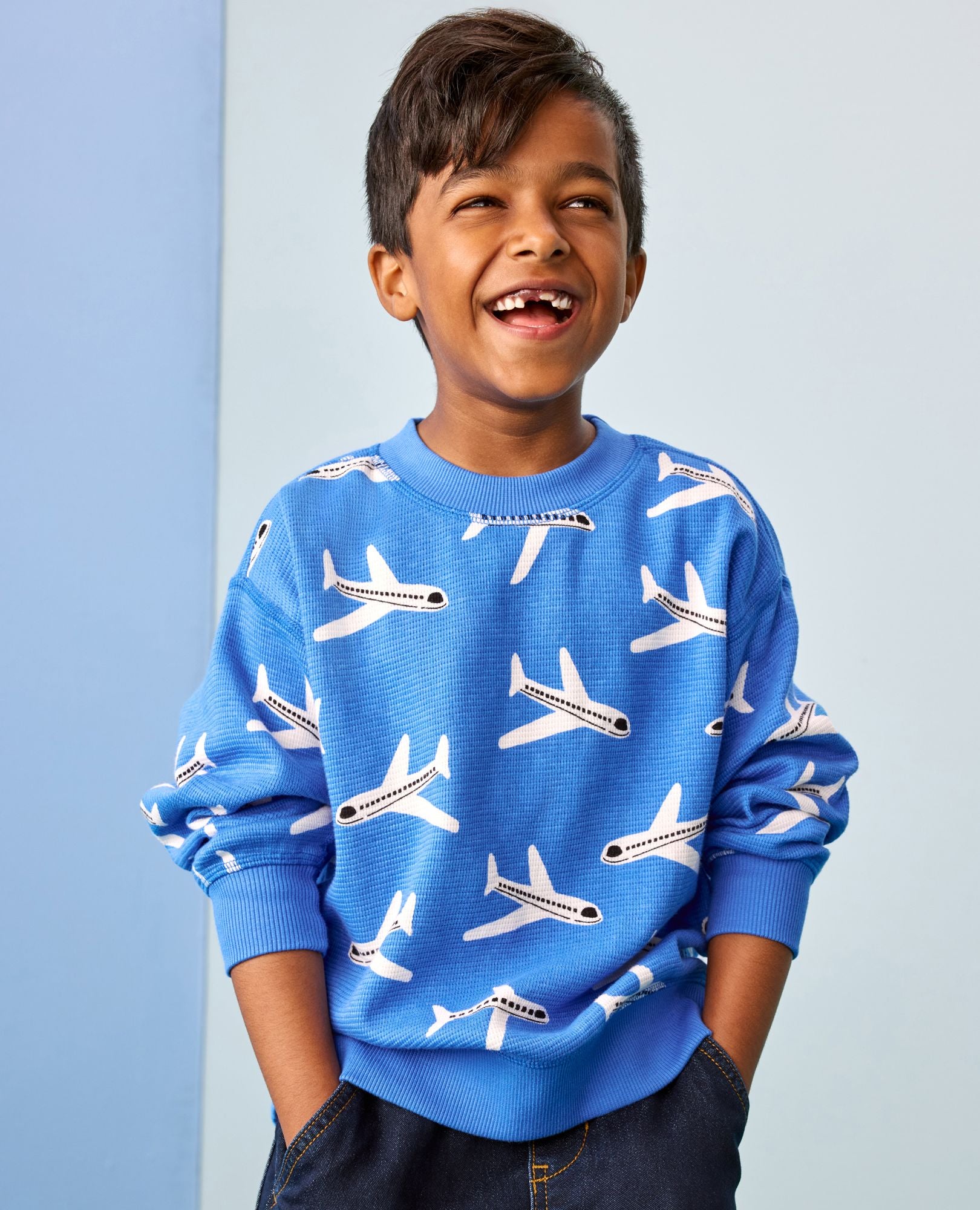 Waffle Crewneck | Hanna Andersson