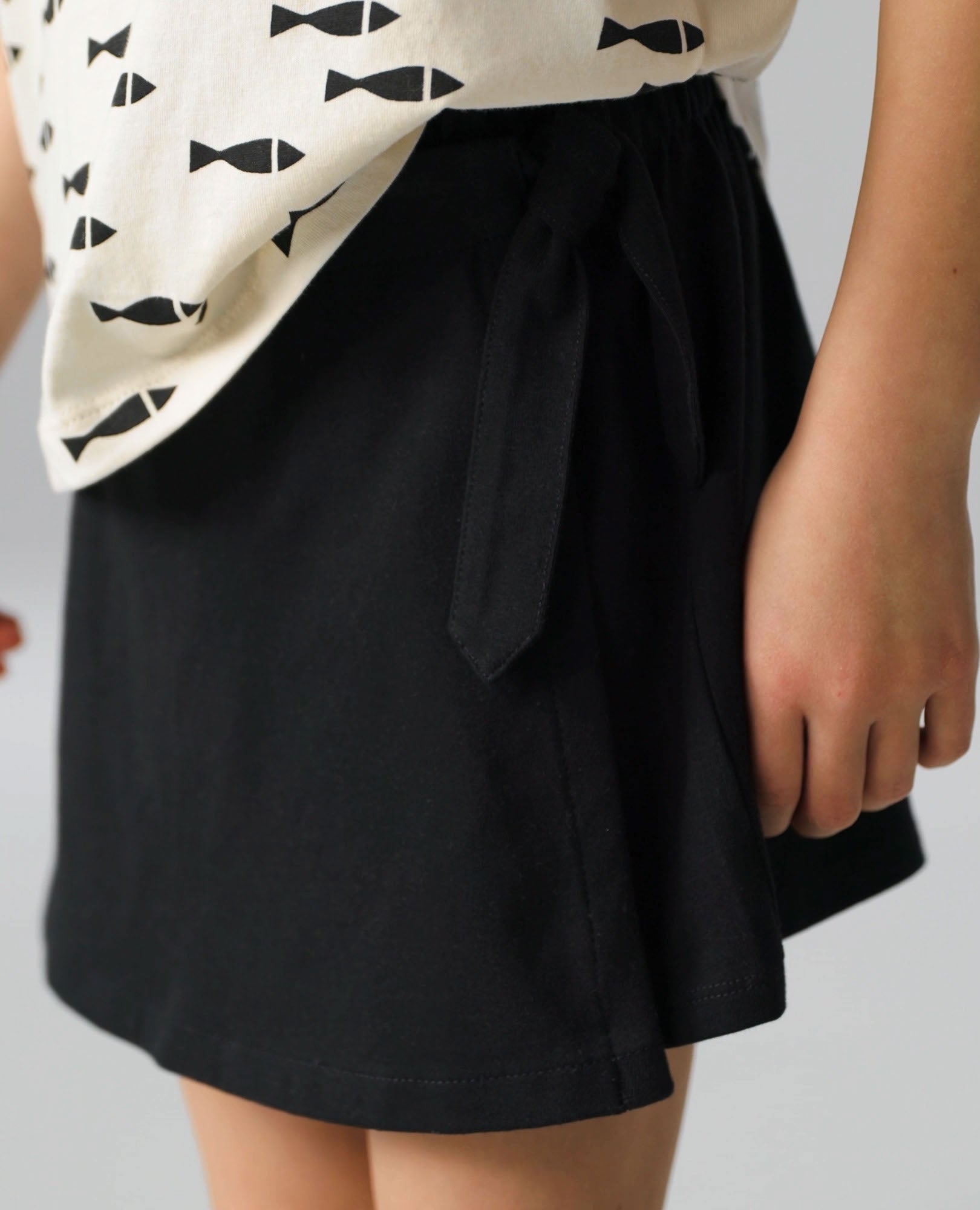 Video of child wearing Wrap Skort