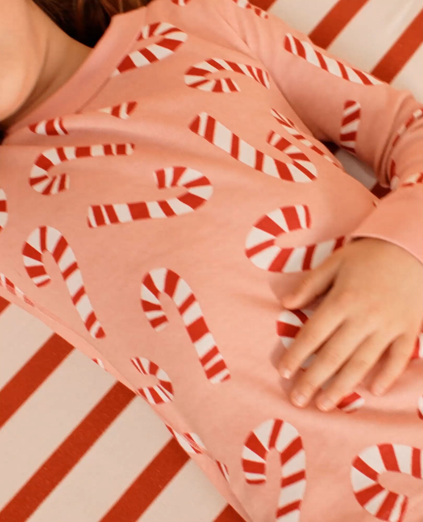 Video of child wearing Holiday HannaJams™ Pajama Set