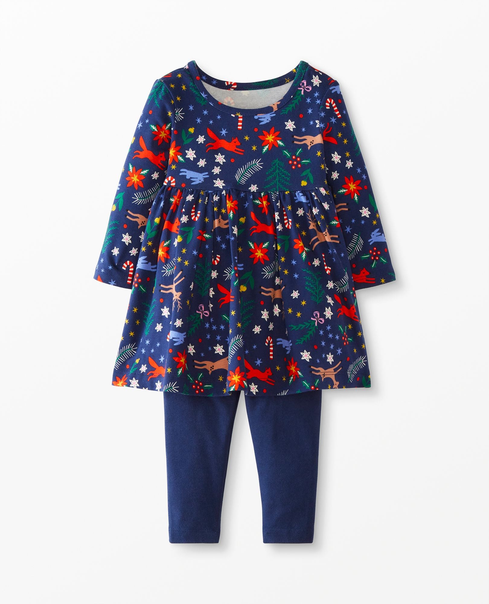 Baby Long Sleeve Skater Dress & Leggings Set | Hanna Andersson