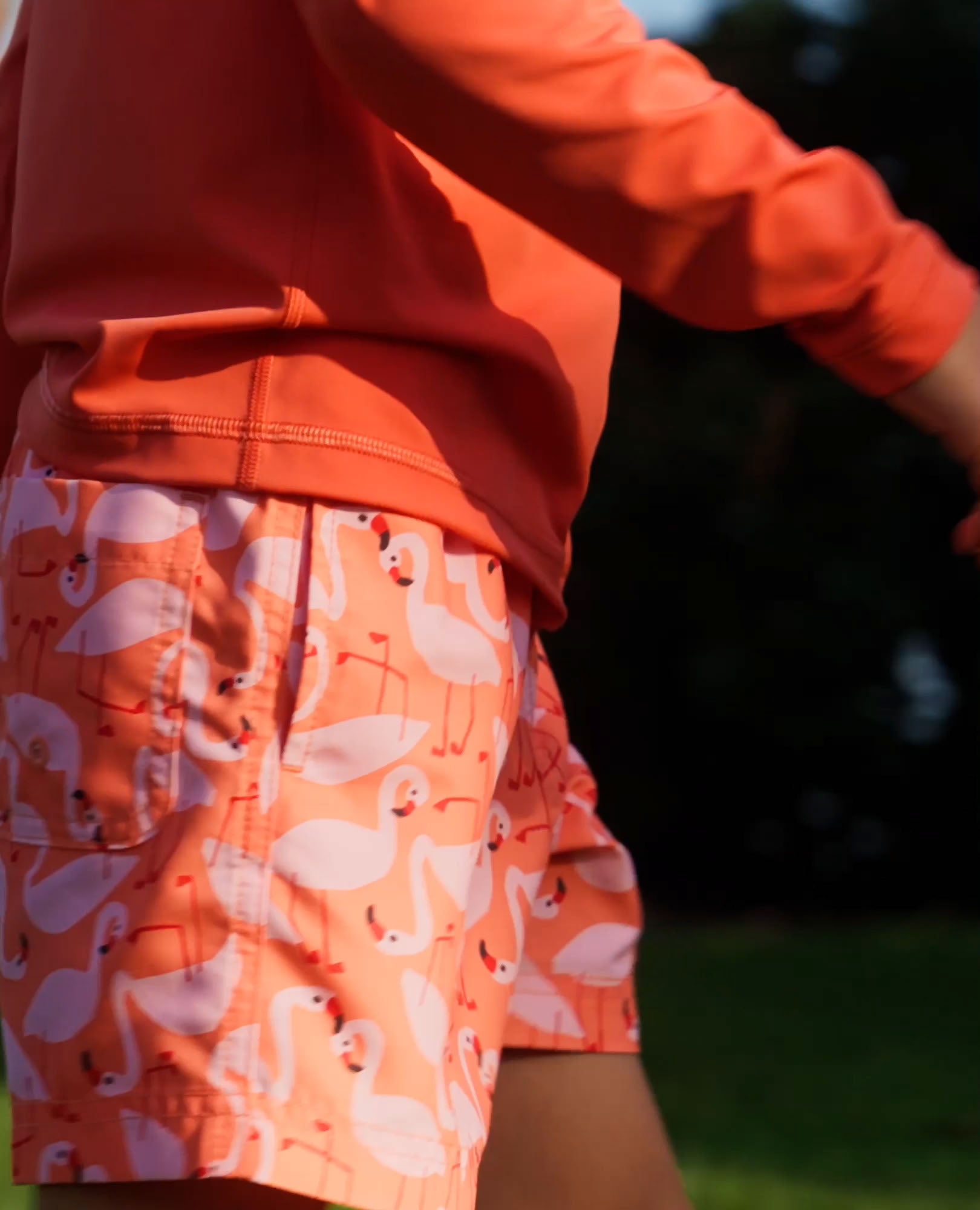 Video of child wearing Swim Trunks