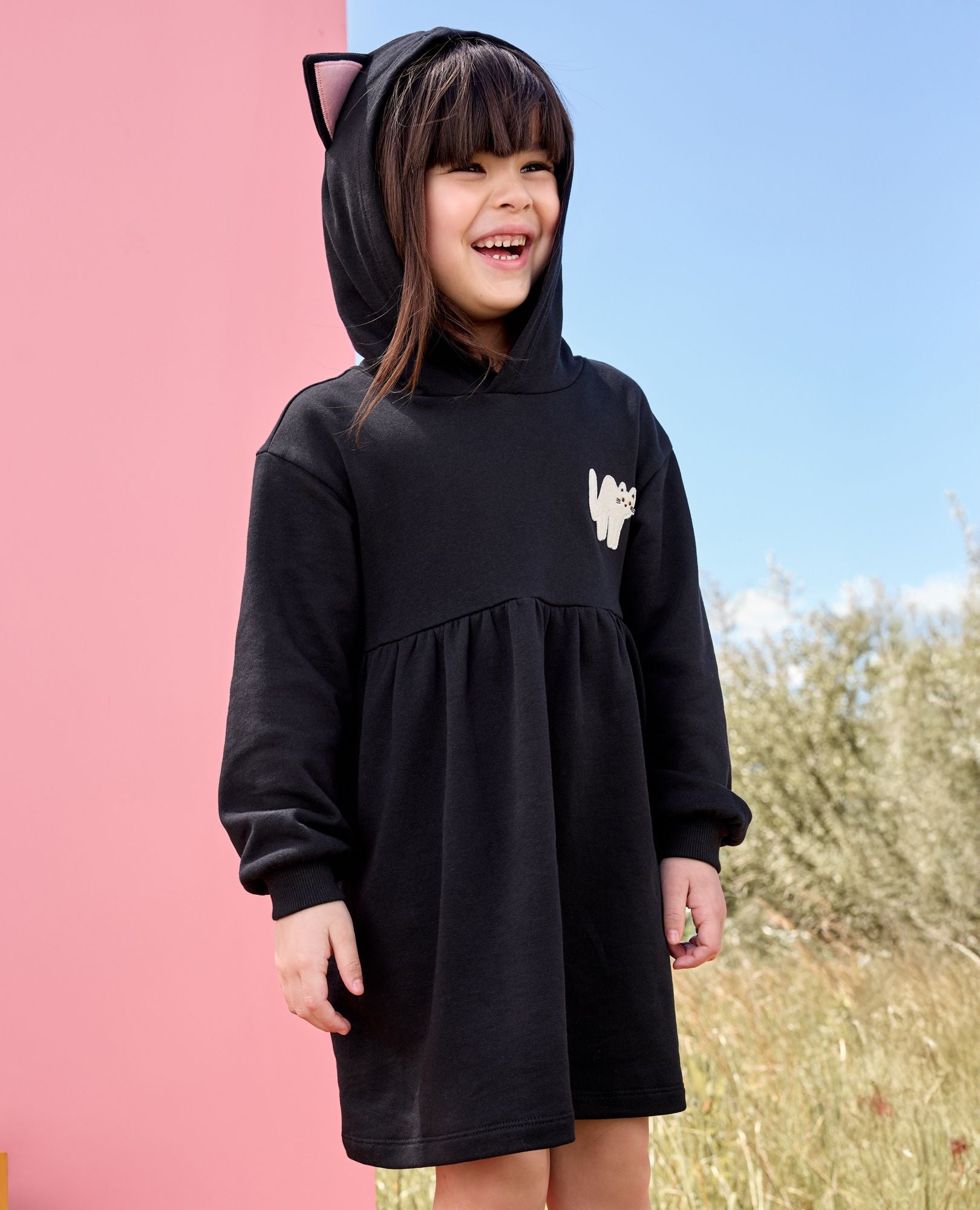 MAJOH H&A CAT LACE EARS DRESS PARKA 黒 予約1-2ヶ月]CAT EAR PRESENT RIBBON DRESS PARKA(BLACK) – MAJOH