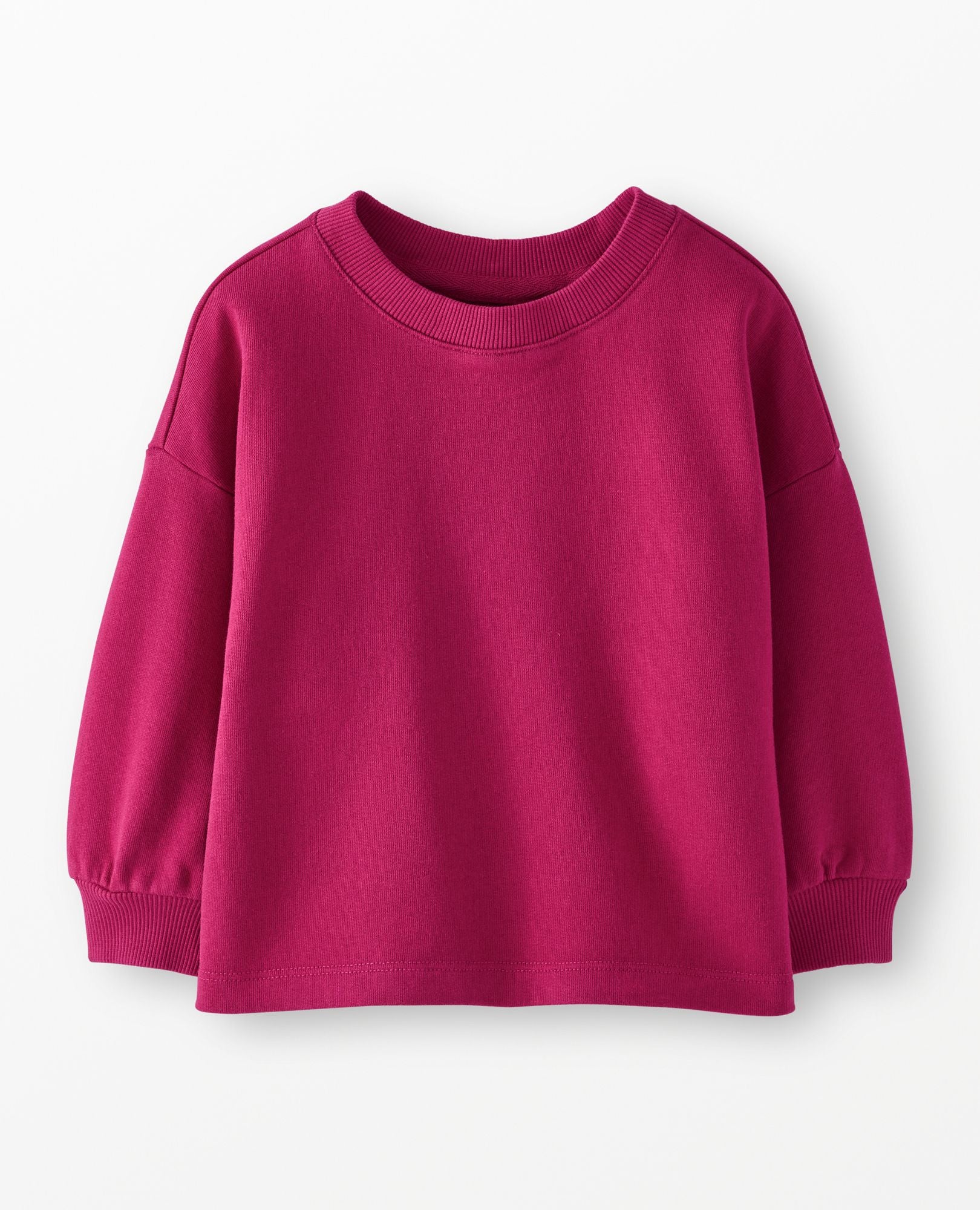 Balloon Sleeve French Terry Sweatshirt | Hanna Andersson