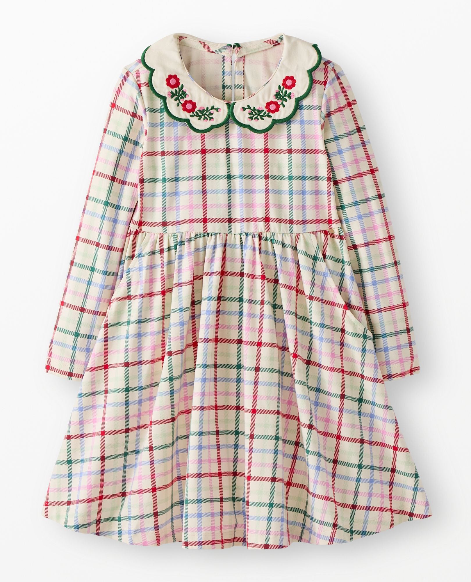 Long Sleeve Collared Skater Dress with Pockets | Hanna Andersson
