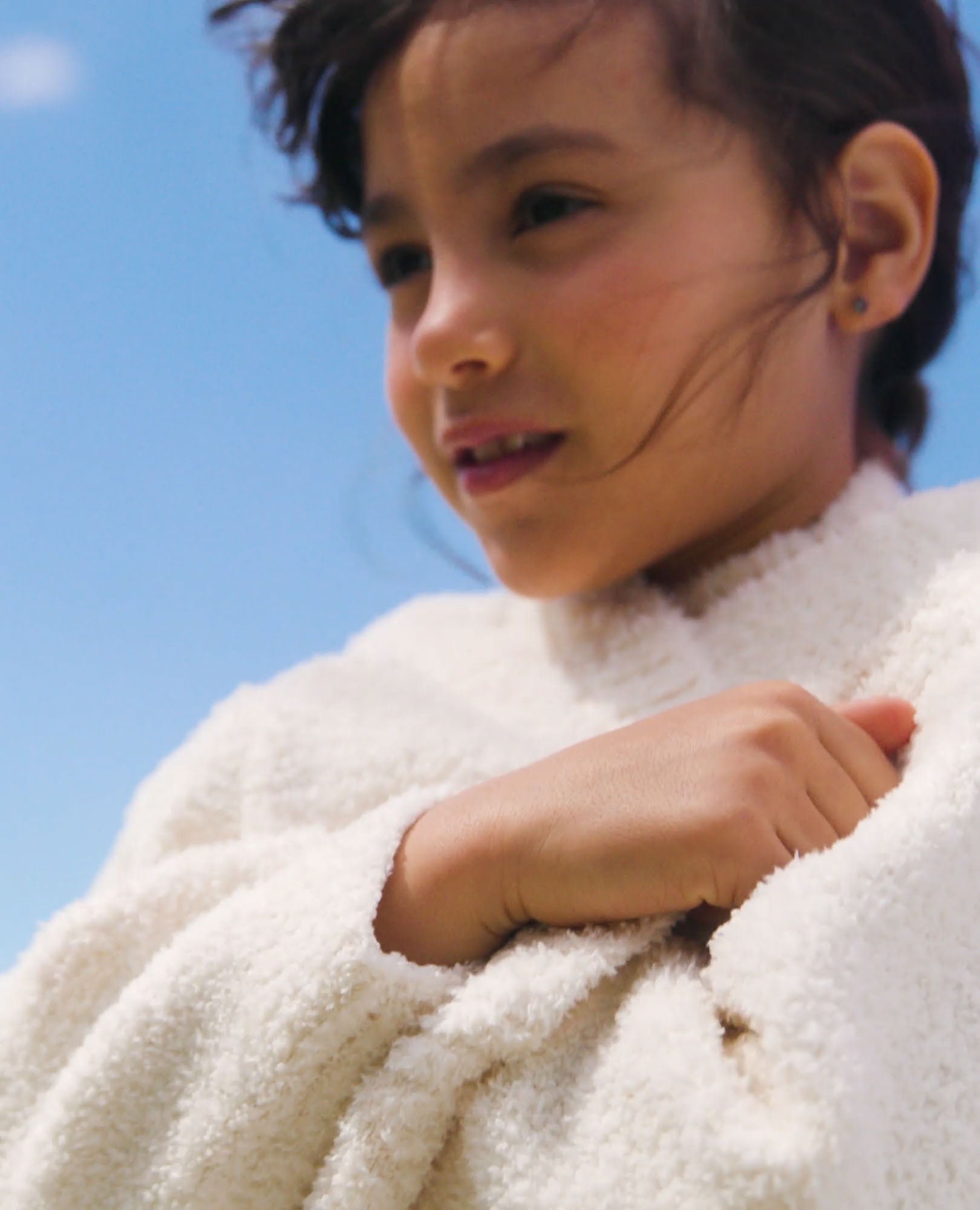 Video of child wearing Marshmallow Cardigan