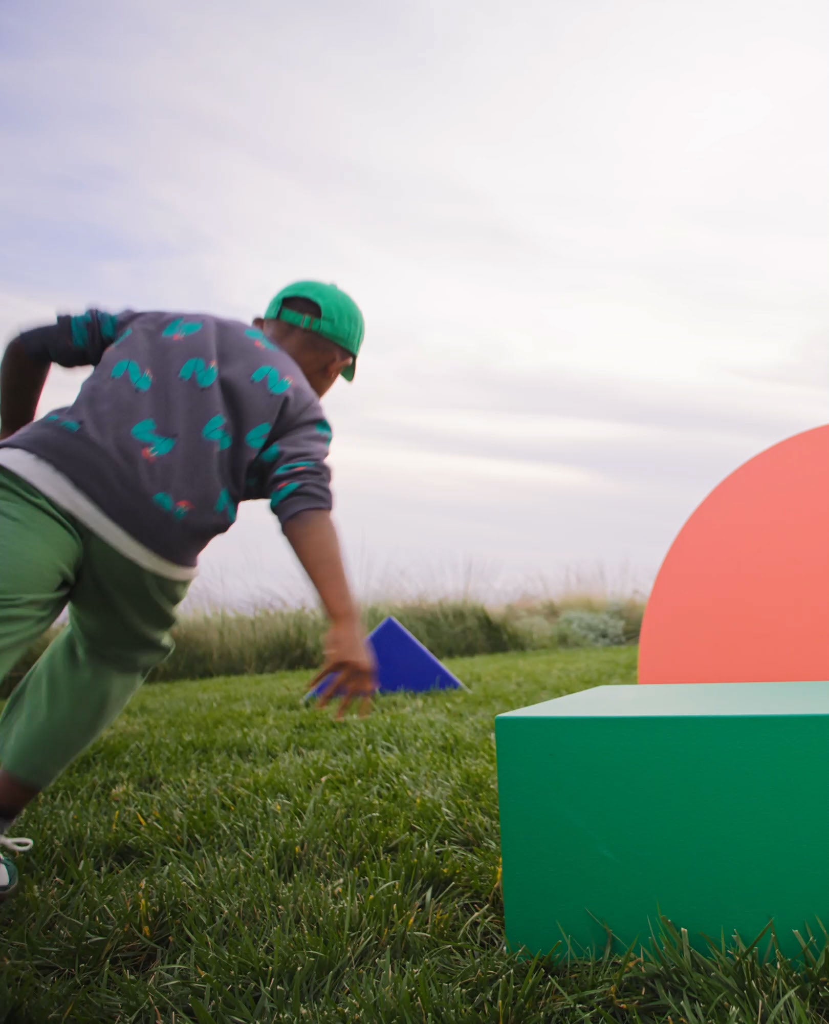 Video of child wearing French Terry Sweatshirt