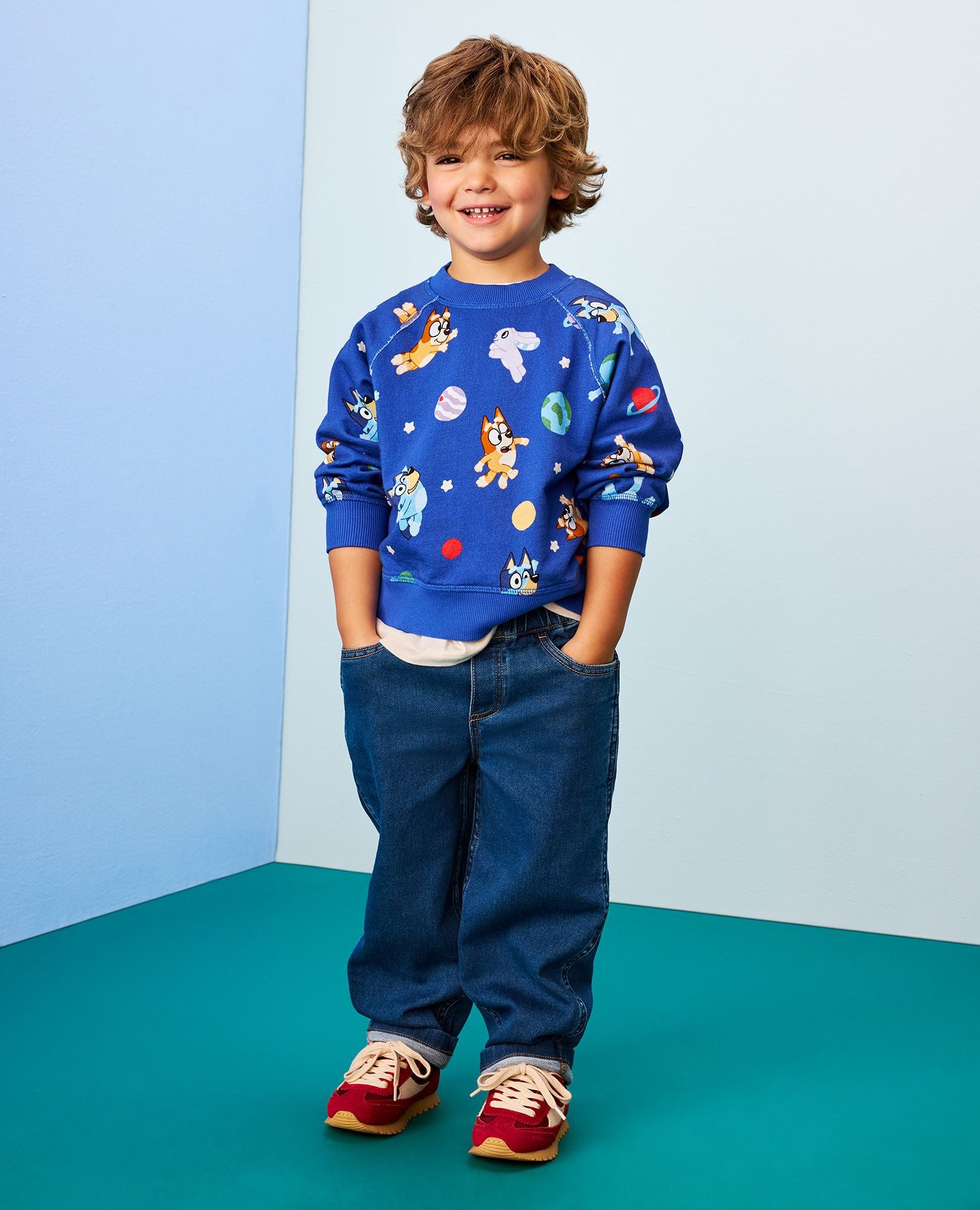 TOM&BOY スウェット　トレーナー　4y Bluey French Terry Sweatshirt | Hanna Andersson