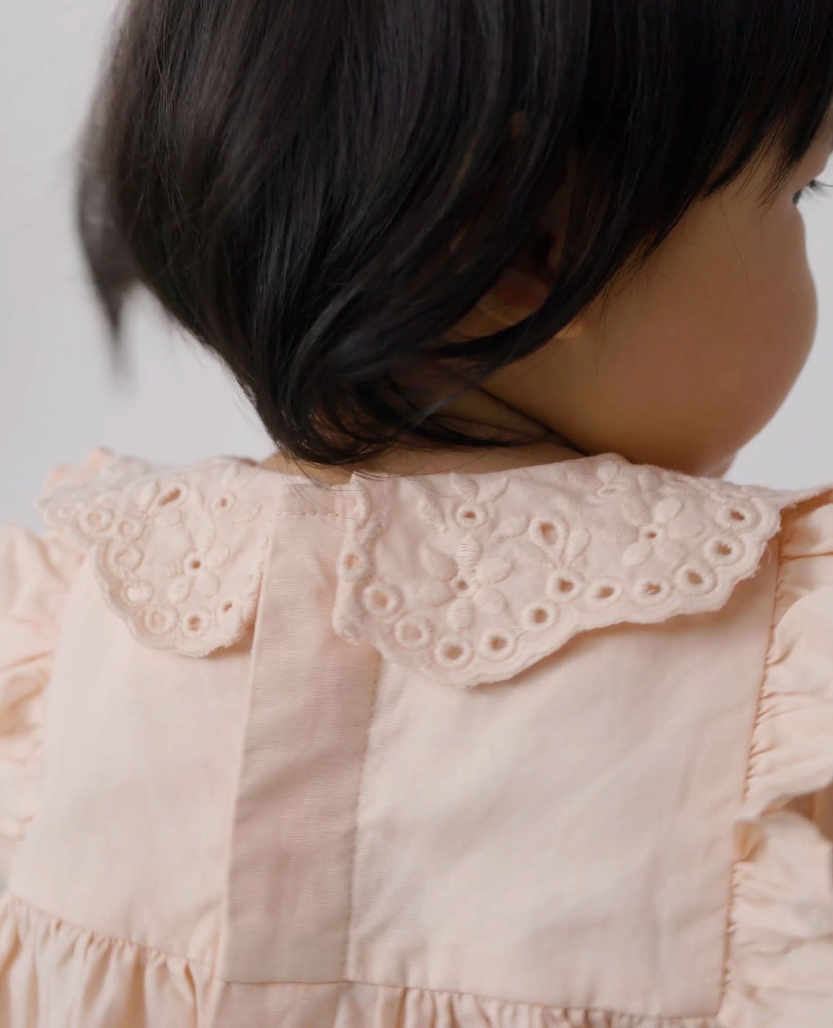Video of child wearing Baby Balloon Sleeve Poplin Dress & Bloomers Set
