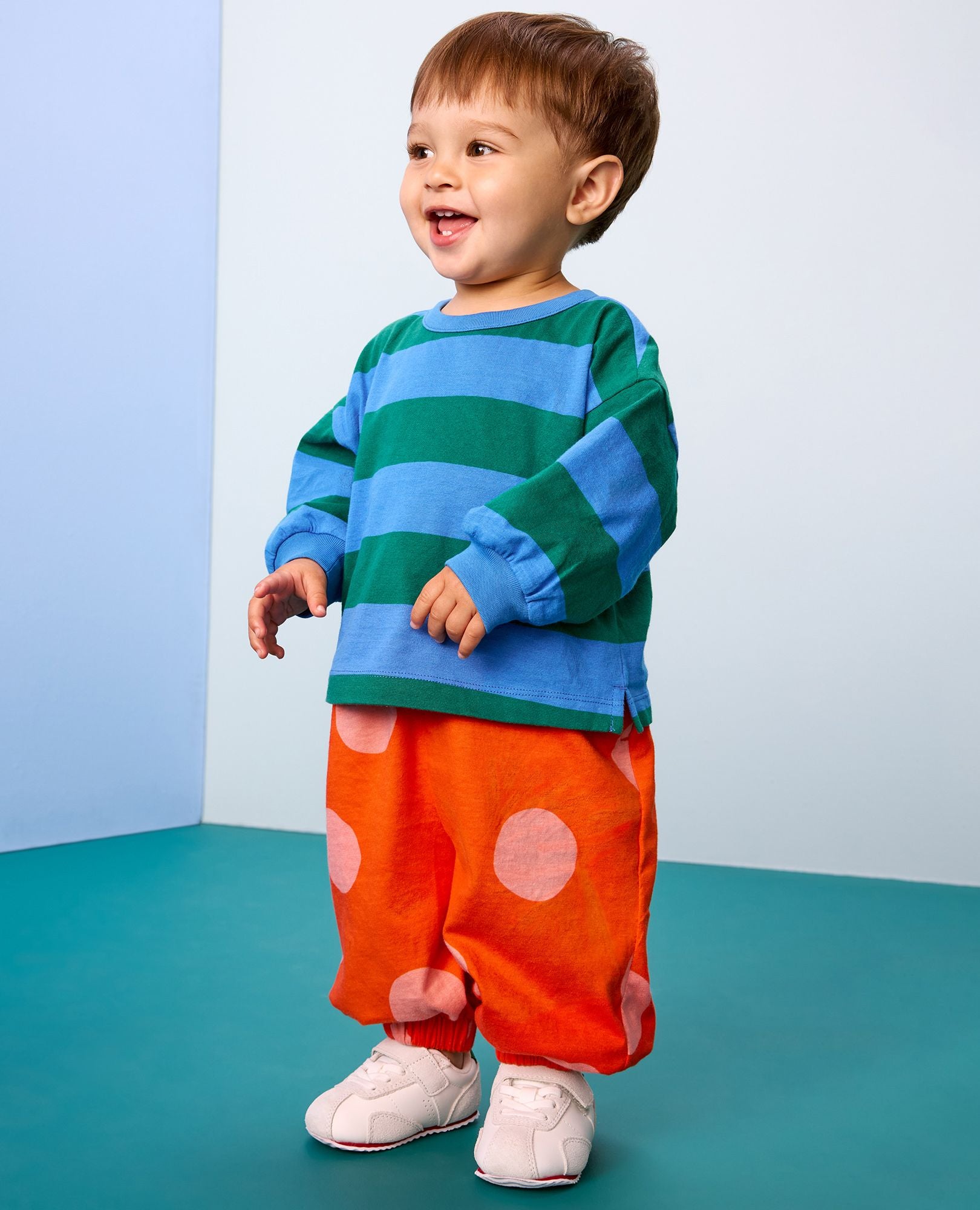 Baby Oversized Long Sleeve Ringer T-Shirt | Hanna Andersson