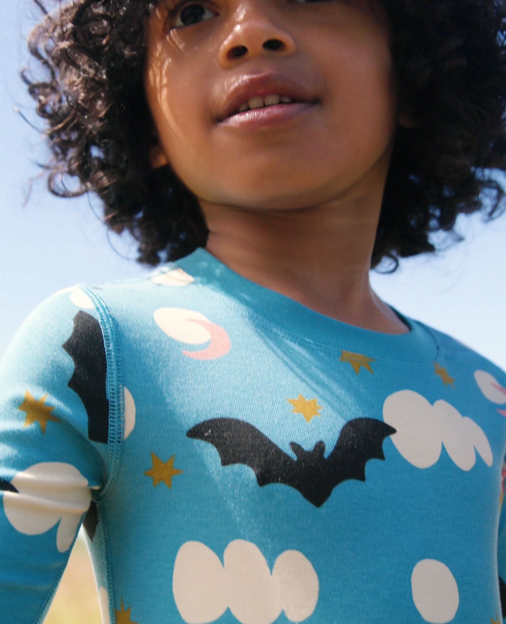 Video of child wearing Halloween HannaSoft™ Stretch Pajama Set