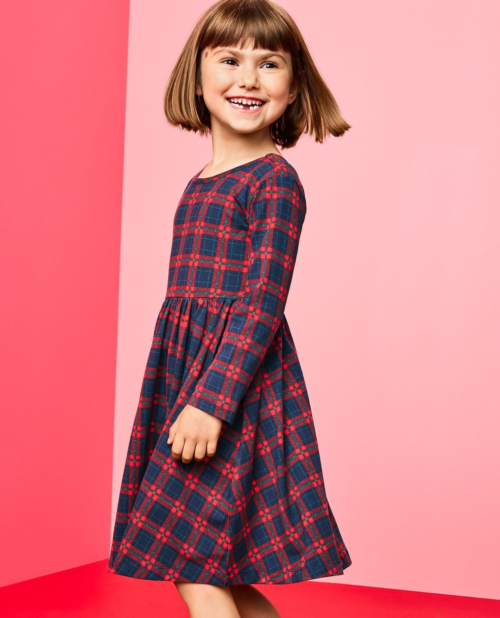 Long Sleeve Skater Dress with Pockets | Hanna Andersson