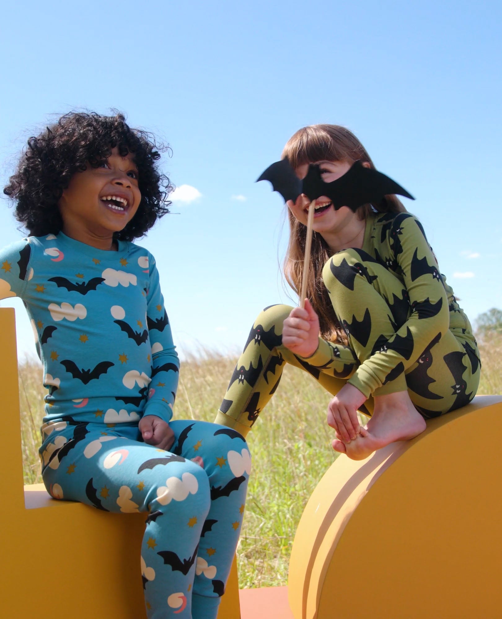 Video of child wearing Halloween HannaSoft™ Stretch Pajama Set