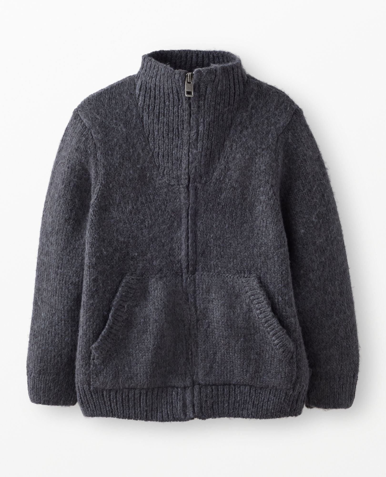 Heathered Zip Up Sweater | Hanna Andersson