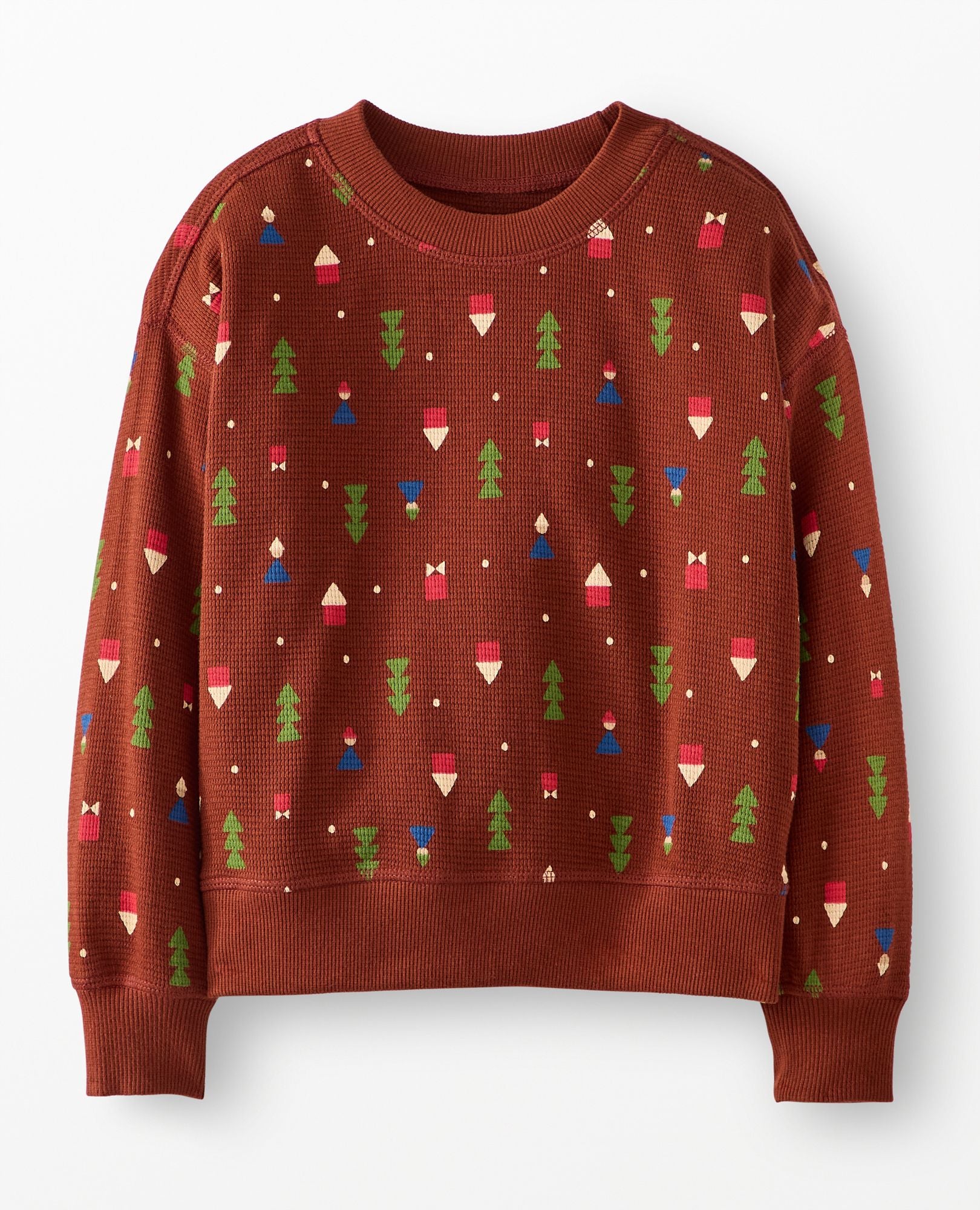 Holiday Waffle Crewneck | Hanna Andersson