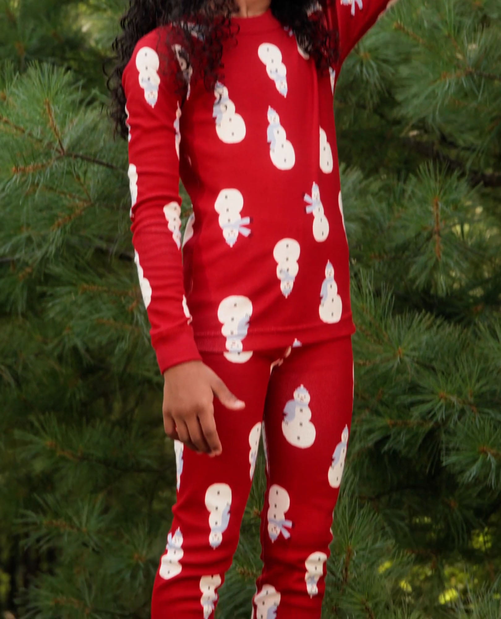 Video of child wearing Holiday HannaJams™ Pajama Set