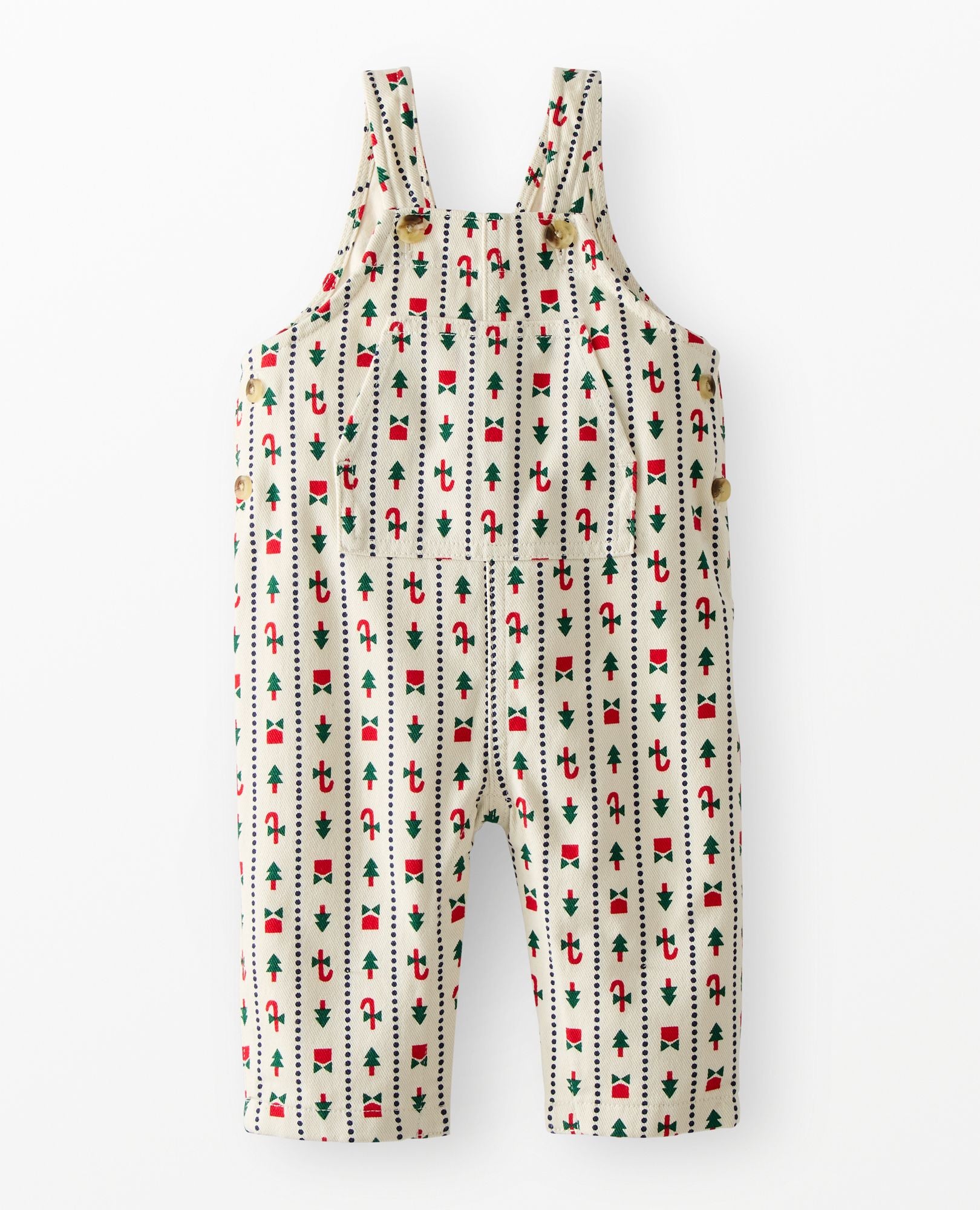 Baby Holiday Twill Overalls | Hanna Andersson
