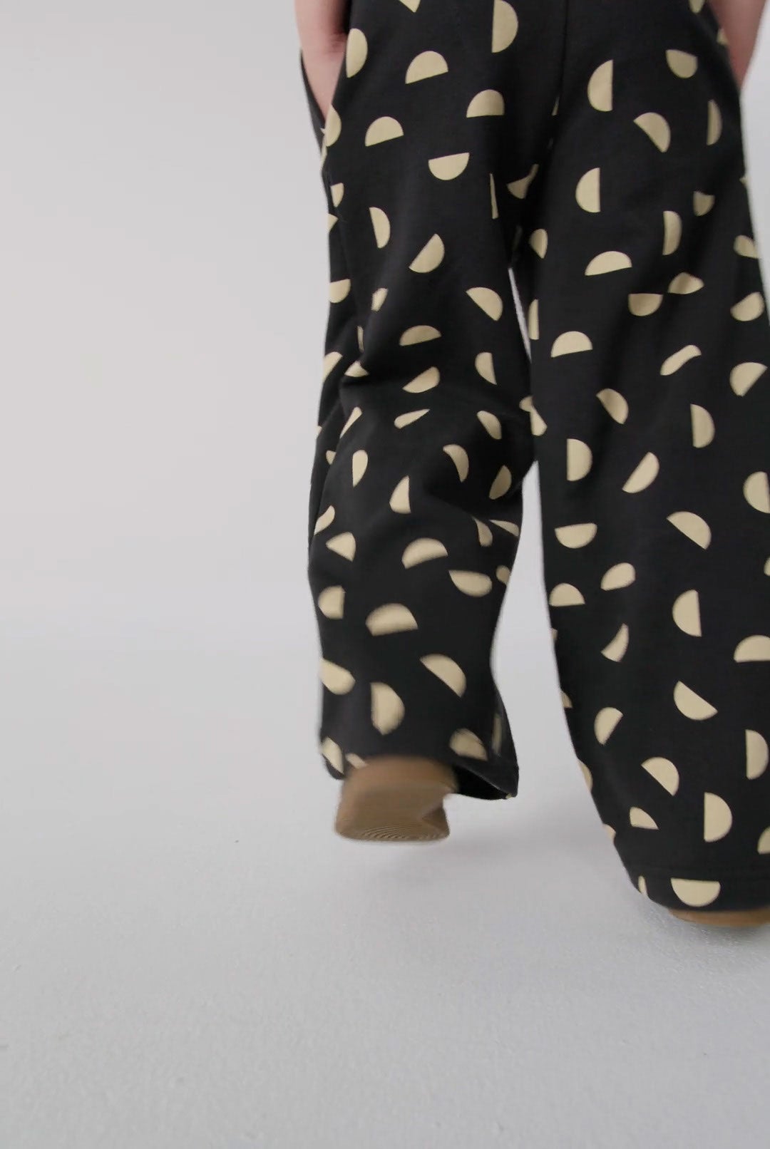 Video of child wearing French Terry Wide Leg Sweatpants